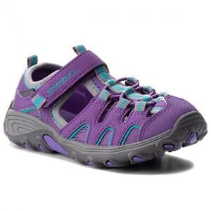 Merrell Girls Size 3M Purple/Gray H2O Hiker MC54861 Waterproof Fisherman Sandals